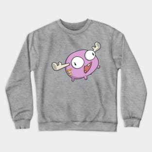 MINIMOOSE LOVE PIZZA Crewneck Sweatshirt